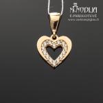 Auksinis pakabukas Širdelė