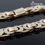 Auksinė apyrankė su baltu auksu