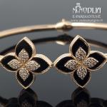 Auksinė apyrankė su Dobiliukais