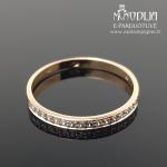 Auksinis žiedas su akutėmis