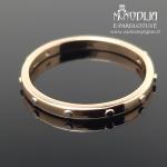 Auksinis žiedas su baltu auksu