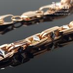 Auksinė apyrankė su baltu auksu