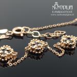 Auksinė apyrankė su Dobiliukais