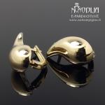 Geltono aukso auskarai Lašas