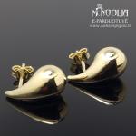 Geltono aukso auskarai Lašas