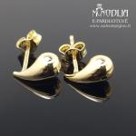 Geltono aukso auskarai Lašas