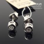 Sidabriniai auskarai su akmenukais