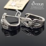 Sidabriniai auskarai su akmenukais