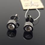 Sidabriniai auskarai su akmenukais