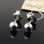 Sidabriniai auskarai burbuliukai