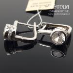 Sidabriniai auskarai su akmenukais