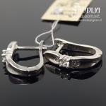 Sidabriniai auskarai su akutėmis