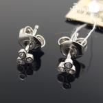 Sidabriniai auskarai su akmenukais