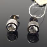 Sidabriniai auskarai su akmenukais