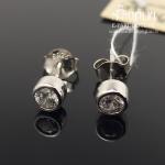 Sidabriniai auskarai su akmenukais