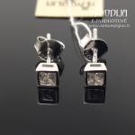 Sidabriniai auskarai su akmenukais