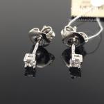 Sidabriniai auskarai su akmenukais