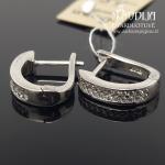 Sidabriniai auskarai su akmenukais