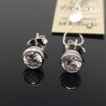 Sidabriniai auskarai su akmenukais