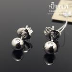 Sidabriniai auskarai burbuliukai