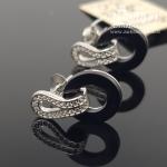 Sidabriniai auskarai su akmenukais