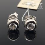 Sidabriniai auskarai su akmenukais