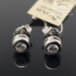 Sidabriniai auskarai su akmenukais