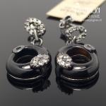 Sidabriniai auskarai su akmenukais