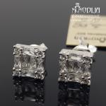 Sidabriniai auskarai su akmenukais