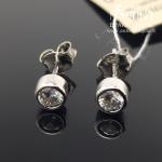 Sidabriniai auskarai su akmenukais