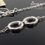 Sidabrinė apyrankė su akmenukais