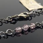 Sidabrinė apyrankė su akmenukais