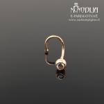 Auksinis auskaras į nosį su akute