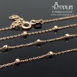 Auksinė grandinėlė su burbuliukais