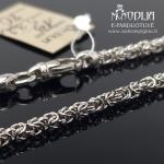 Sidabrinė apyrankė Pitonas