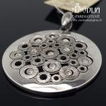 Sidabrinis pakabukas su akutėmis