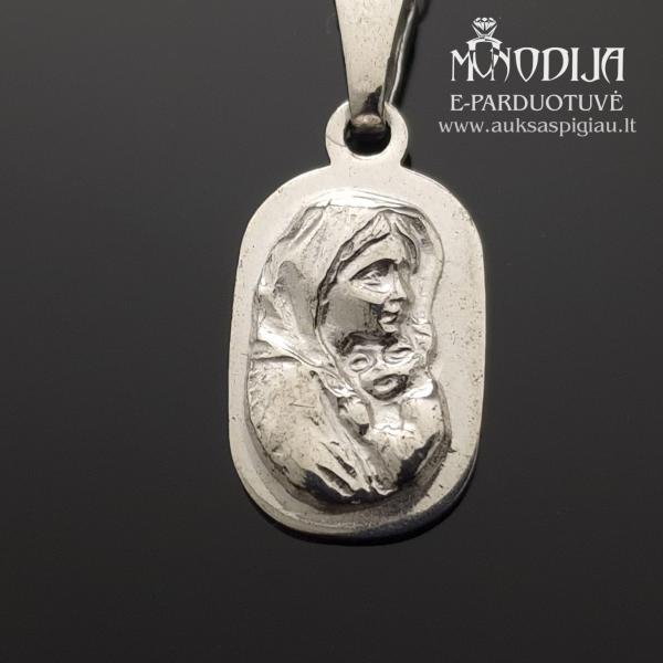 Sidabrinis pakabukas Marija