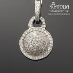 Sidabrinis pakabukas su akutėmis