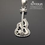 Sidabrinis pakabukas Gitara