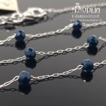 Sidabrinė grandinėlė su karoliukais