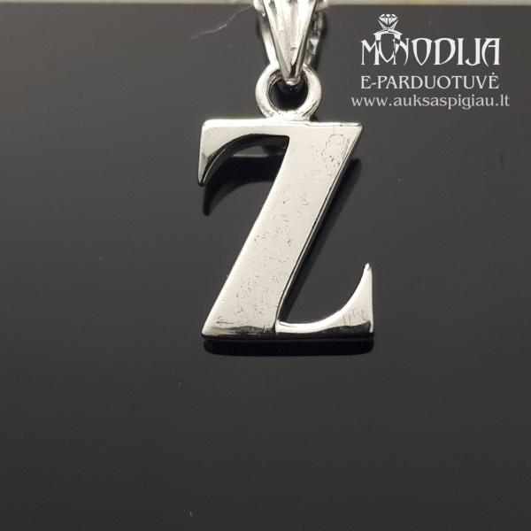 Sidabrinis pakabukas raidelė Z