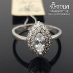 Sidabrinis žiedas su akmenukais