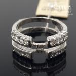 Sidabrinis žiedas su akmenukais