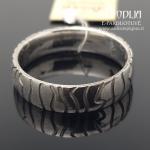 Graviruotas sidabrinis žiedas