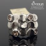 Sidabrinis žiedas su akmenukais