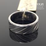 Graviruotas sidabrinis žiedas