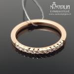 Auksinis žiedas su briliantais