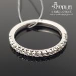 Balto aukso žiedas su briliantais