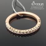 Auksinis žiedas su briliantais